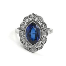 Ring safir saphir gebraucht kaufen  München