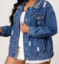 Damen jeansjacke jeans gebraucht kaufen  Hamburg