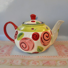 Cottage garden teapot for sale  Easton