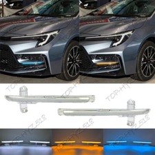 Para Toyota Corolla Sedan 2023-2025 Para-choque dianteiro LED luzes de direção faróis de neblina 2p comprar usado  Enviando para Brazil