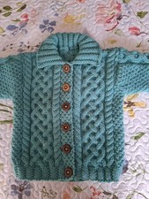 Hand knitted aran for sale  LOCHGELLY