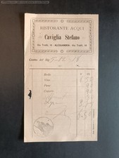 Fattura ristorante acqui usato  Italia