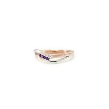 Damenring amethyst rosegold gebraucht kaufen  Berlin