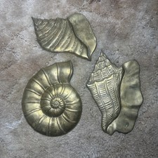 Vintage brass seashell for sale  Ada