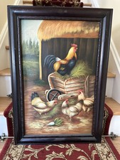 Large framed rooster for sale  Locust Valley