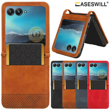 Capa carteira suporte cartão couro flip para Motorola Razr Ultra Plus 2025 2024 2023 comprar usado  Enviando para Brazil