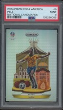2024 Panini Prizm COPA America National Landmarks #9 Pelé Estado Perfeito PSA 9 comprar usado  Enviando para Brazil