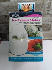 Máquina de sorvete elétrica de iogurte congelado/SORBET, rival 1 quarto SOMENTE MOTOR! comprar usado  Enviando para Brazil