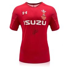 Camisa de rugby do País de Gales 2019 assinada por Alun Wyn Jones comprar usado  Enviando para Brazil