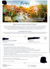Phantasialand tickets den gebraucht kaufen  Gronau