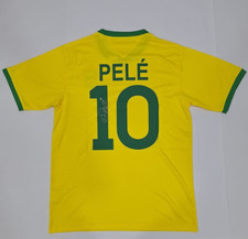 Camiseta PELE Brasil 1970 Home traseira assinada e autenticada por ícones comprar usado  Enviando para Brazil