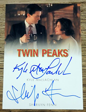 2018 Twin Peaks Kyle MacLachlan & Sherilyn Fenn autógrafo duplo - ESCASSO comprar usado  Enviando para Brazil