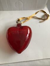 Red glass heart for sale  SHANKLIN