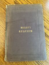 Mozart's Requiem partitura vocal órgão piano 1876 Oliver Ditson antigo , usado comprar usado  Enviando para Brazil