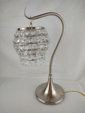 Abajur de mesa/mesa pendurado cristal 17" altura base cromada comprar usado  Enviando para Brazil