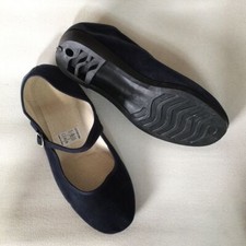 Schwarz samtschuhe chinaschuhe gebraucht kaufen  Troisdorf