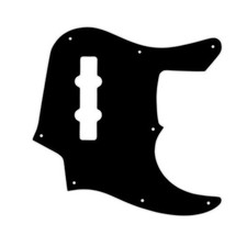 USA CUSTOM PICKGUARD für FENDER® 22 FRET LONGHORN JAZZ BASS® 3 PLY PG BLACK BWB comprar usado  Enviando para Brazil