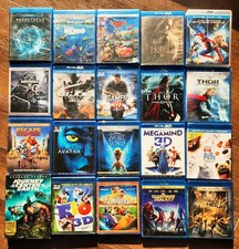 LOT of 19 Blu-Ray 3D Movie Lot Family thriller adventure sci-fi Thor, Gamer Pets comprar usado  Enviando para Brazil