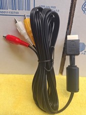 Genuine Sony OEM RCA AV Audio / Video Cable For PlayStation 1 2 3 PS1 PS2 PS3 comprar usado  Enviando para Brazil