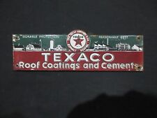 Placa de metal esmaltada para revestimentos de telhado de porcelana Texaco tamanho 16 x 5 polegadas comprar usado  Enviando para Brazil