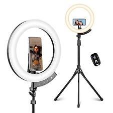Luz anelar Sensyne 12" com suporte para tripé 62" luz circular LED selfie - PRETO comprar usado  Enviando para Brazil