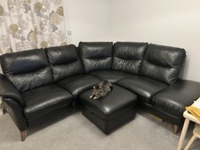 Leather corner sofa for sale  NORWICH