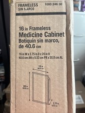 GLACIER BAY 16 pol. L x 20 pol. A x 4 pol. Medicamento espelhado sem moldura embutido D comprar usado  Enviando para Brazil