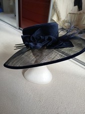 cobalt blue wedding hat for sale  SHEFFIELD
