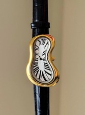 Exaequo Melting Softwatch Czarny skórzany pasek Salvador Dali Zegarek inspirowany, używany na sprzedaż  Wysyłka do Poland