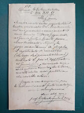 Autografo lettera archeologo usato  Borgosesia
