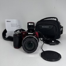 Câmera Digital Nikon Coolpix L830 VERMELHA 16 MP com Bolsa Manual + Cabo TESTADO MUITO BOM ESTADO comprar usado  Enviando para Brazil