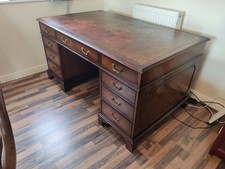 Pedestal desk brown for sale Pedestal desk brown for sale  FELIXSTOWE