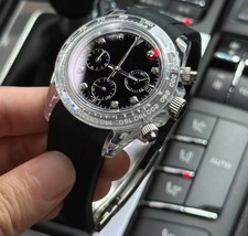 Usado, Cristal personalizado 40mm RACER VK63 Meca-quartz Chrono Mod | Luxo de vidro de safira comprar usado Usado, Cristal personalizado 40mm RACER VK63 Meca-quartz Chrono Mod | Luxo de vidro de safira comprar usado  Enviando para Brazil