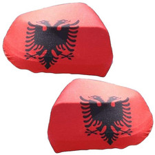 Albanien spiegelfahne 2er gebraucht kaufen  Selters
