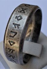 RUNENRING EDELSTAHL VIKING NORSE RUNEN BAND RING WIKINGER ODIN RETRO EDELSTAHL comprar usado  Enviando para Brazil