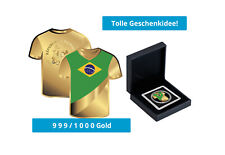 Goldmünze trikot brasilien gebraucht kaufen  Wollmatingen
