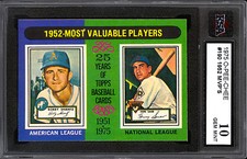 1975 Topps Opc O Pee Chee #190 Mvp 1951 Hank Sauer Bobby Shantz KSA 10 gemas como nuevo segunda mano  Embacar hacia Mexico