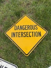 Dangerous intersection aluminu for sale  Sunbury