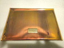 Envelope de couro laranja iridescente italiano Gedebe 9" × 6,5" comprar usado Envelope de couro laranja iridescente italiano Gedebe 9" × 6,5" comprar usado  Enviando para Brazil