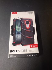 Usado, Nokia C5 Endi ZIZO BOLT SERIES Capa Vermelha Preta Grau Militar Clipe Cordão de Vidro  comprar usado  Enviando para Brazil