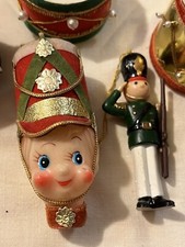 Usado, Lote Antigo de Enfeites de Natal Patriótico Foil Flock Tambores e Soldados de Plástico comprar usado  Enviando para Brazil