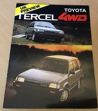 Toyota tercel 4wd for sale  NOTTINGHAM