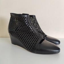 Usado, Bota Sandália Cunha Zero + Maria Cornejo Couro Preto Tamanho UE 40 comprar usado  Enviando para Brazil