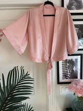 Blusa de seda fofa sexy quimono top tamanho único cinto recortado P comprar usado  Enviando para Brazil