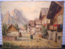 Antique landscape village for sale  Huguenot