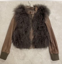 Brown leather jacket for sale  LONDON