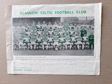 Celtic memorabilia 1964 for sale  SOUTHPORT