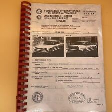 Usado, Subaru Legacy 1990 em diante documento de homologação FIM Japão carro corrida grupo A comprar usado  Enviando para Brazil