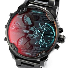 Relógio de pulso masculino Diesel Mr Daddy 2.0 cronógrafo iridescente preto e vermelho DZ7395, usado comprar usado  Enviando para Brazil
