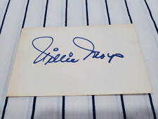 Z AUTOGRAFEM WILLIE MAYS PODPISANA KARTA INDEKSOWA 3X5 PIĘKNA NIEBIESKA PODPIS SHARPIE!, używany na sprzedaż  Wysyłka do Poland